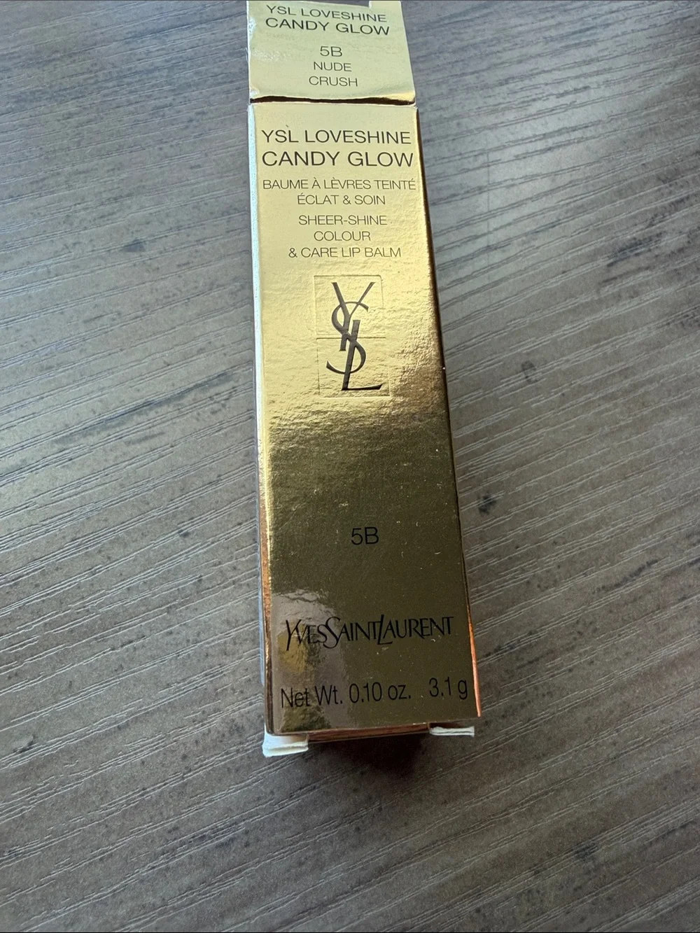 New Yves Saint Laurent Loveshine Candy Glow Lip Balm - Nude Blush (5B)